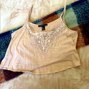 Forever 21 blush crop top